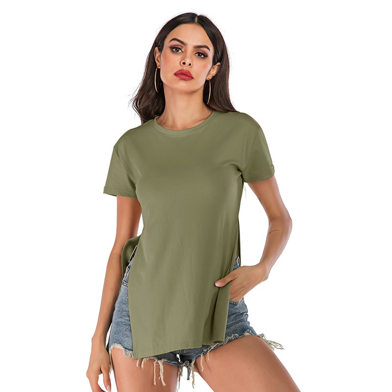 Stylish And Versatile Loose Round Neck Student T-Shirt Image 1