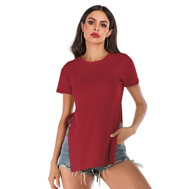 Stylish And Versatile Loose Round Neck Student T-Shirt Image 4