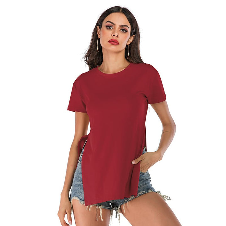 Stylish And Versatile Loose Round Neck Student T-Shirt Image 1