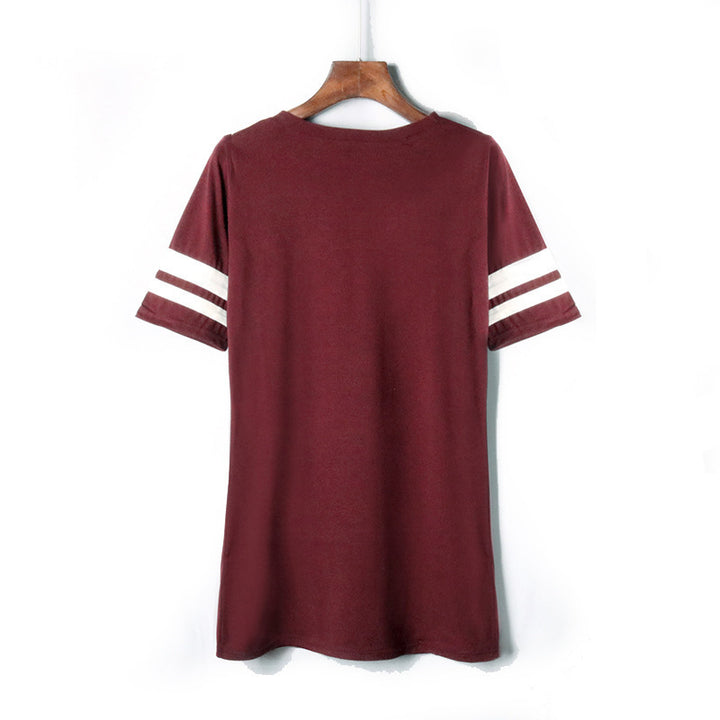 Loose Summer Womens Half-Sleeved T-Shirt Casual Image 8