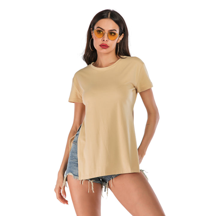 Stylish And Versatile Loose Round Neck Student T-Shirt Image 4