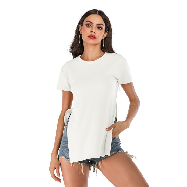 Stylish And Versatile Loose Round Neck Student T-Shirt Image 6