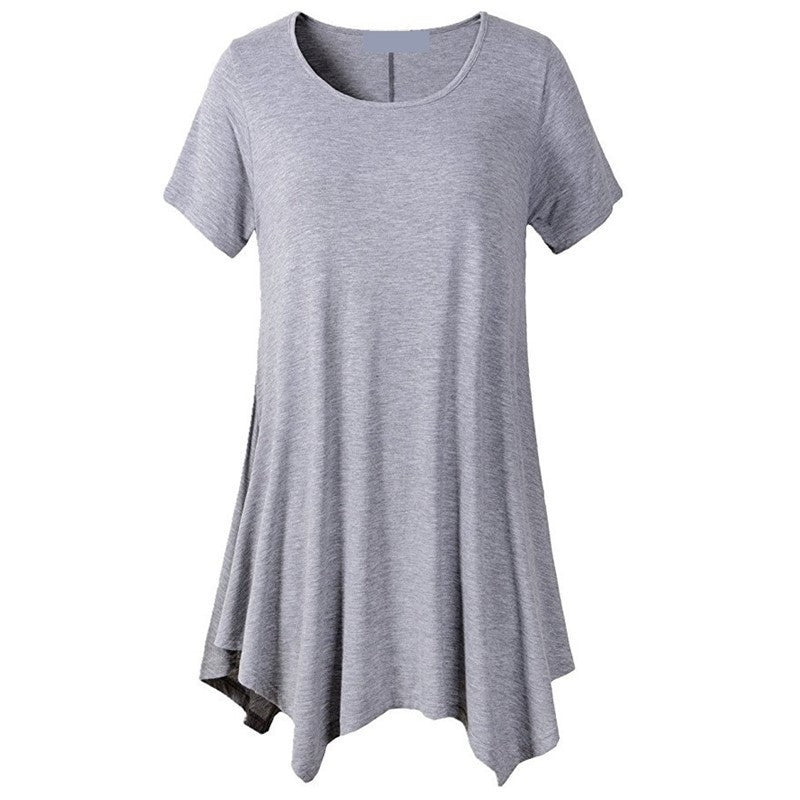 Oversized Womens Mid-Length Loose T-Shirt Image 4