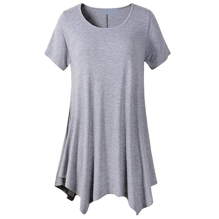 Oversized Womens Mid-Length Loose T-Shirt Image 1