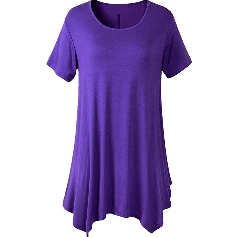 Oversized Womens Mid-Length Loose T-Shirt Image 4