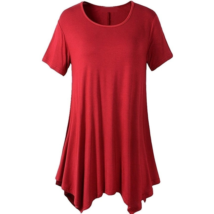 Oversized Womens Mid-Length Loose T-Shirt Image 6