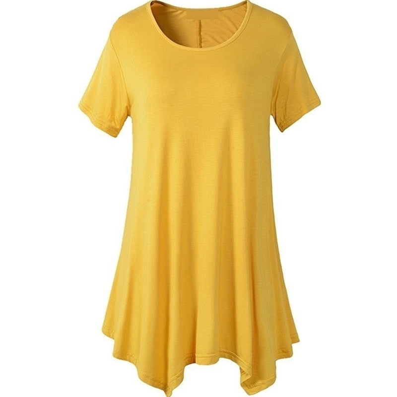 Oversized Womens Mid-Length Loose T-Shirt Image 7