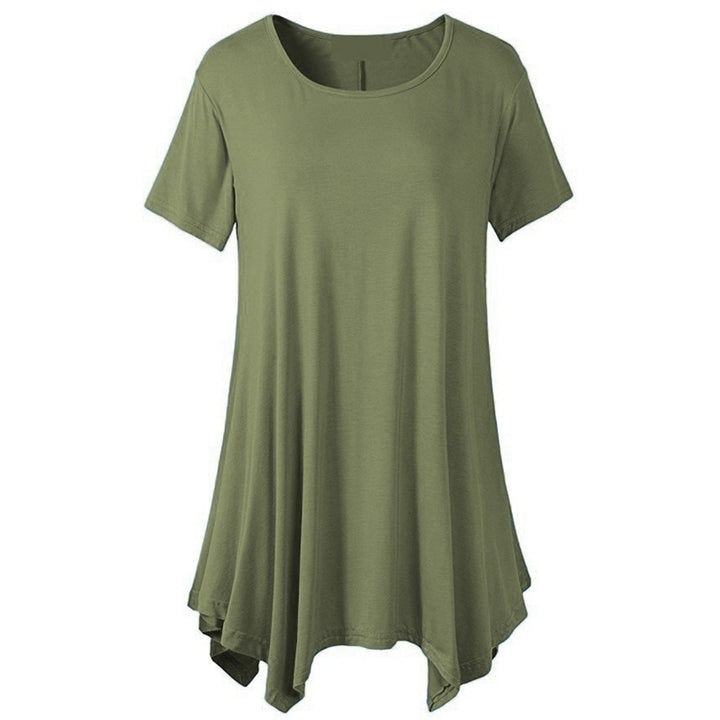 Oversized Womens Mid-Length Loose T-Shirt Image 11