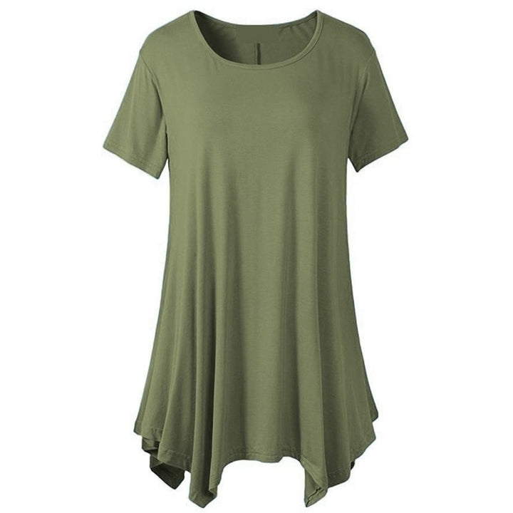 Oversized Womens Mid-Length Loose T-Shirt Image 1