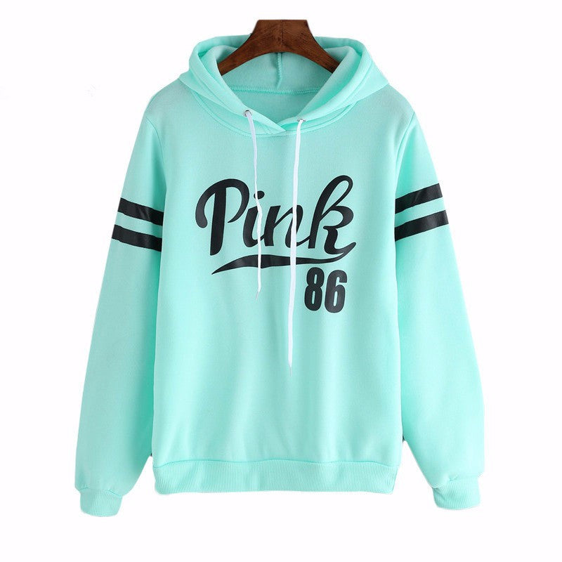 Lettered Printed Hooded Sweatshirt With Fleece Jacket Image 3