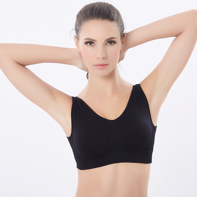 3Pcs Large Size Yoga Shockproof Sports Bra Image 7