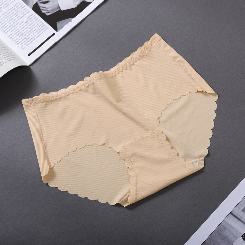 4Pcs Summer Thread Ice Silk Seamless Ladies Underwear Image 4
