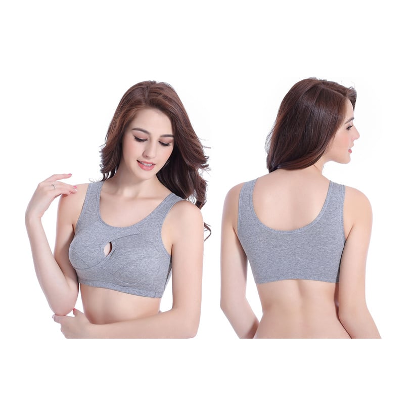 3Pcs Sports Bra Hole Crossing Pressure-Free Underwear Image 7