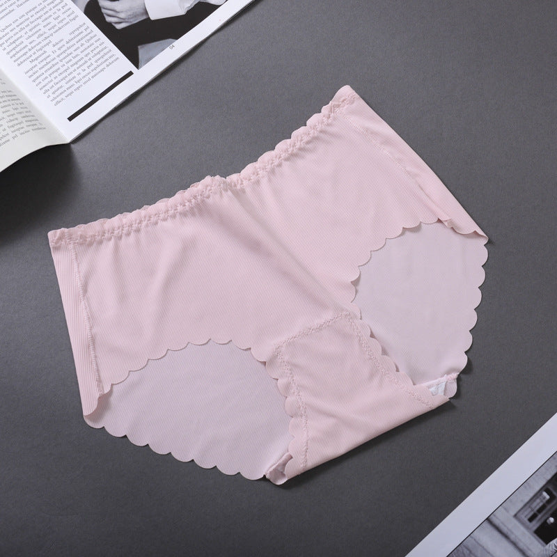 4Pcs Summer Thread Ice Silk Seamless Ladies Underwear Image 9