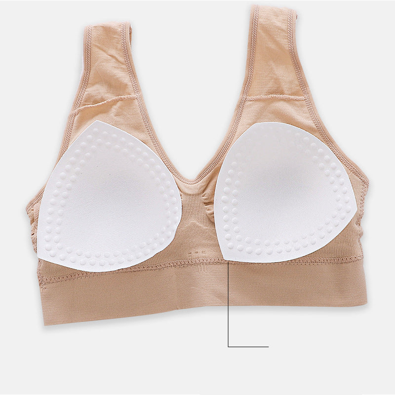 3Pcs Yoga Sports Hollow Breathable Large Size Bra Female Image 10