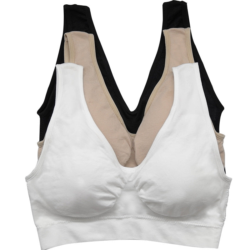 3Pcs Ms. Double Layer Sports Bra Large Size Image 4