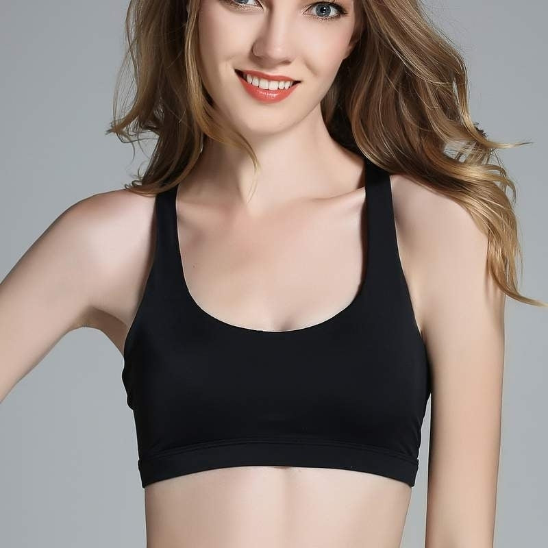 Womens Cross Beauty Back Sports Bra Vest Style Image 4