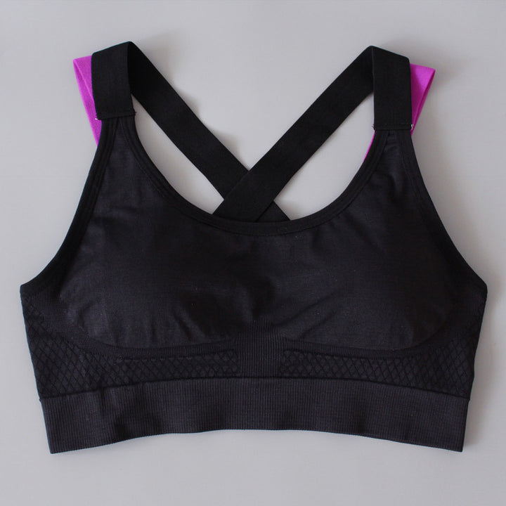 4Pcs Fitness Female Cross Beauty Back Sports Bra Image 9