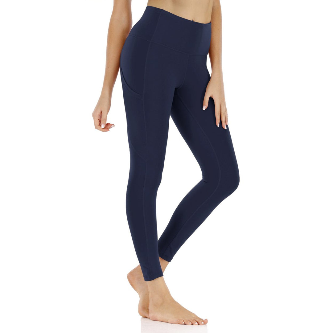 Womens Pocket Nine-Point Fitness Pants Image 4