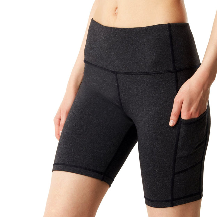 Womens Running High Waist Five-Point Yoga Shorts Image 1