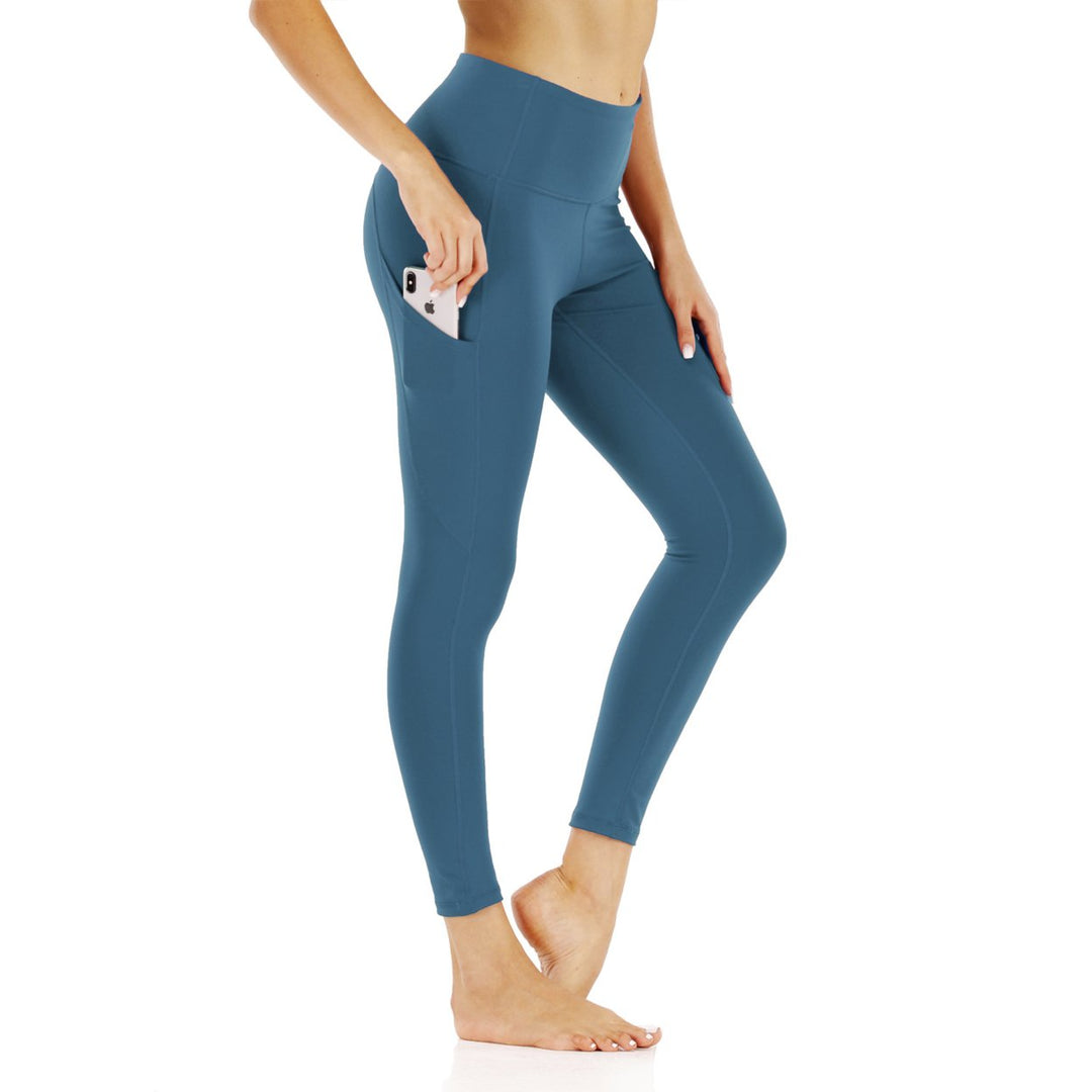 Womens Pocket Nine-Point Fitness Pants Image 1