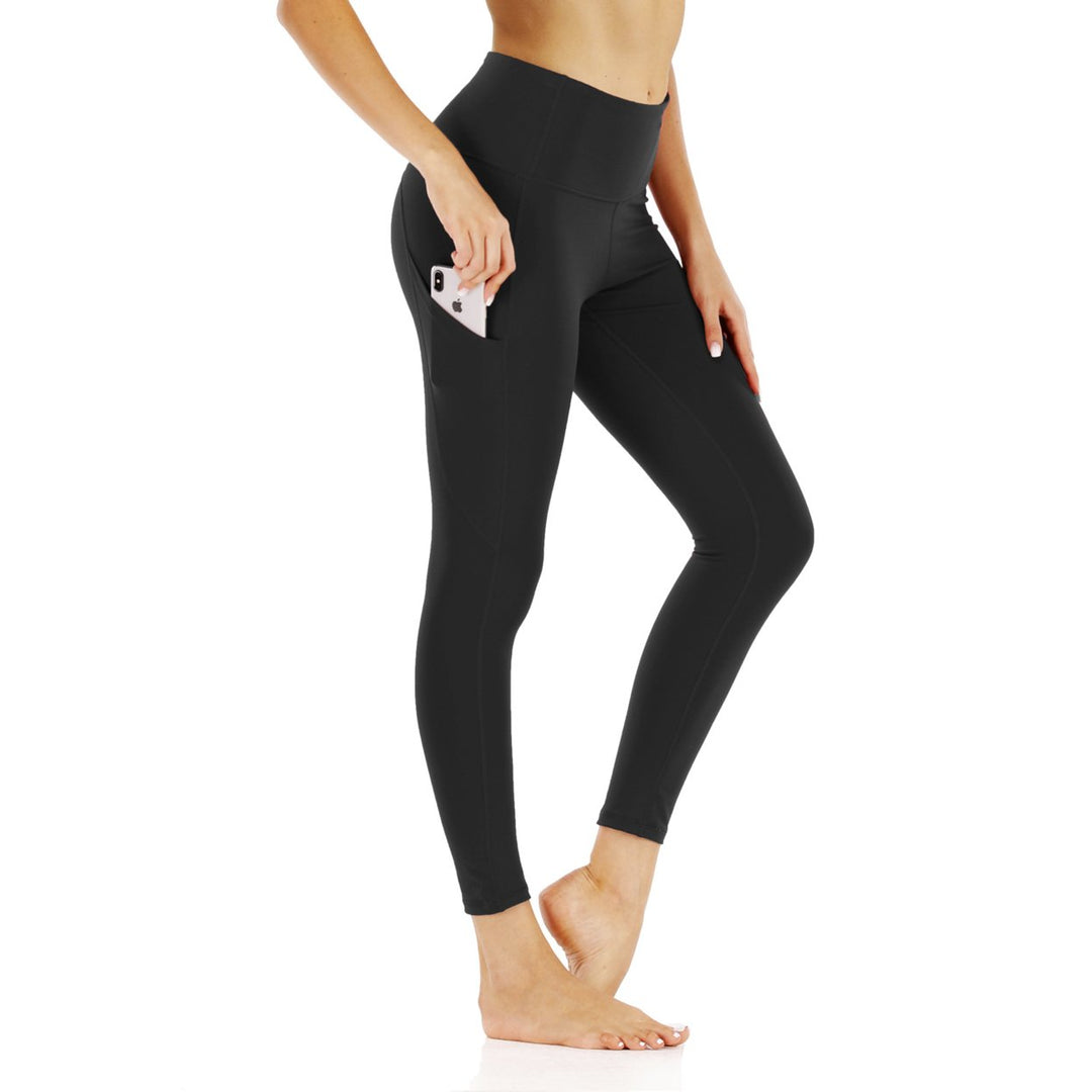 Womens Pocket Nine-Point Fitness Pants Image 1