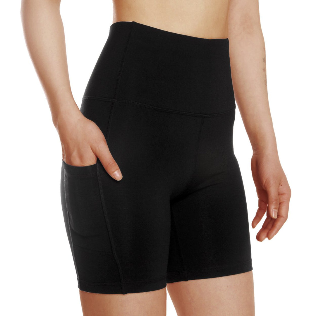 Womens Running High Waist Five-Point Yoga Shorts Image 1