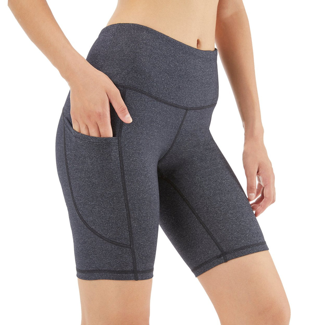 Female Sports Running Side Pocket Shorts Five Points Image 1