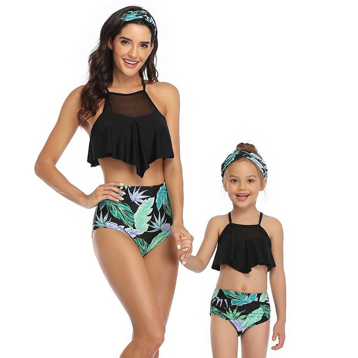 8 Colors Bikini Parent-Child Swimwear Image 1