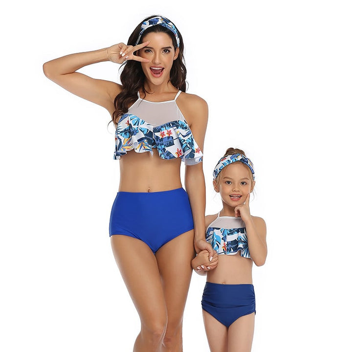 8 Colors Bikini Parent-Child Swimwear Image 1