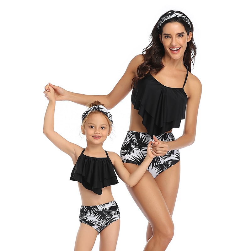 8 Colors Bikini Parent-Child Swimwear Image 1