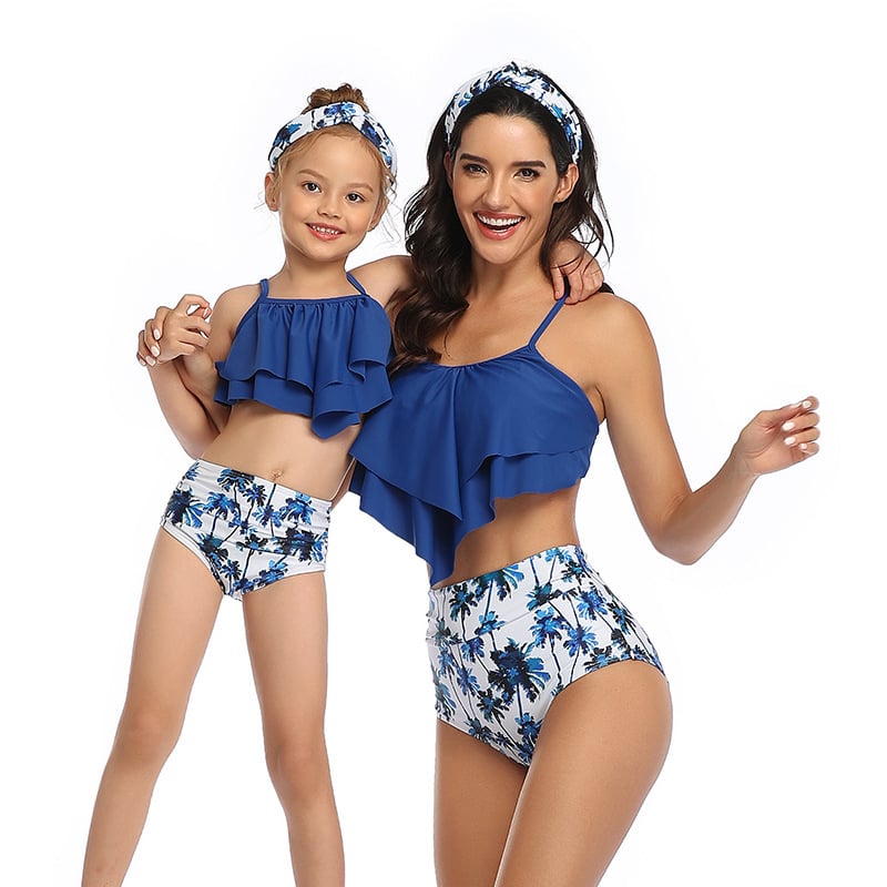 8 Colors Bikini Parent-Child Swimwear Image 1