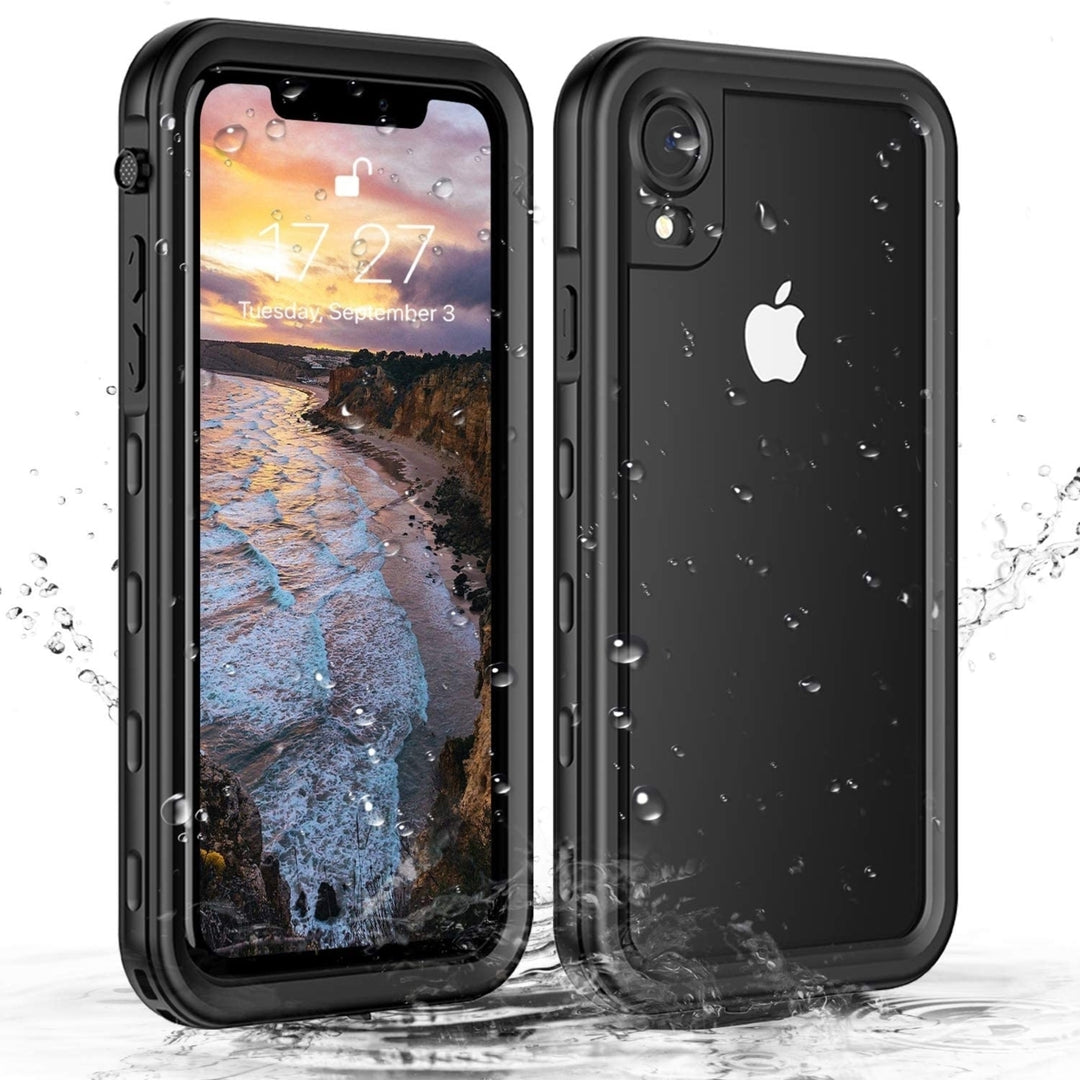 For Apple iPhone XR Redpepper Waterproof Swimming Shockproof Dirt Proof Case Cover Black Image 1