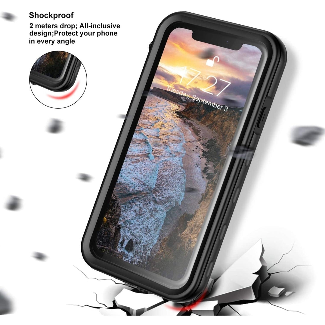 For Apple iPhone XR Redpepper Waterproof Swimming Shockproof Dirt Proof Case Cover Black Image 2