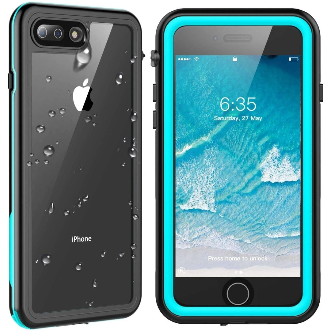 For Apple iPhone 8 Plus / iPhone 7 Plus Redpepper Waterproof Swimming Shockproof Dirt Proof Case Cover Black Image 7