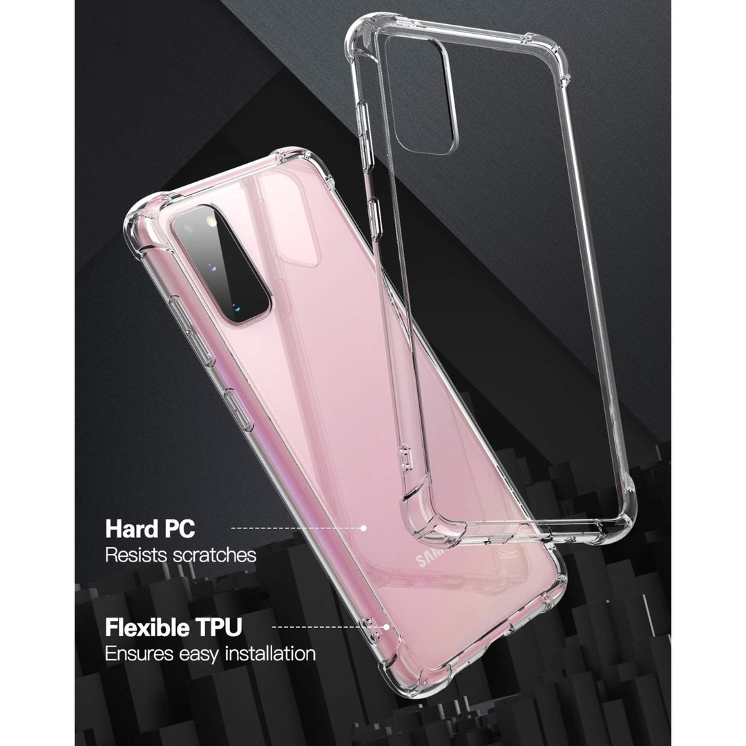 Samsung Galaxy S20 Plus Transparent TPU Hybrid Case Clear Bumper Cover Image 3