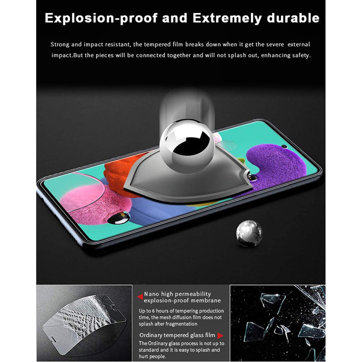 Samsung Galaxy A51 Tempered Glass Screen Protector Self Adhesive fine Image 4