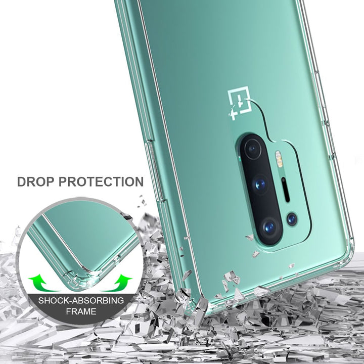 OnePlus 8 Pro Clear TPU Hybrid Case Transparent Silicone Bumper Cover Image 4