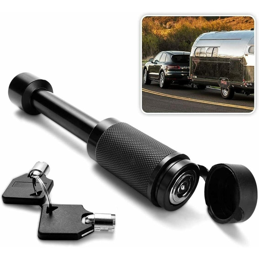 Zone Tech Metal Hitch Anti Theft Lock 5/8" Pin for Class III IV and 2.5" Receiver Image 1