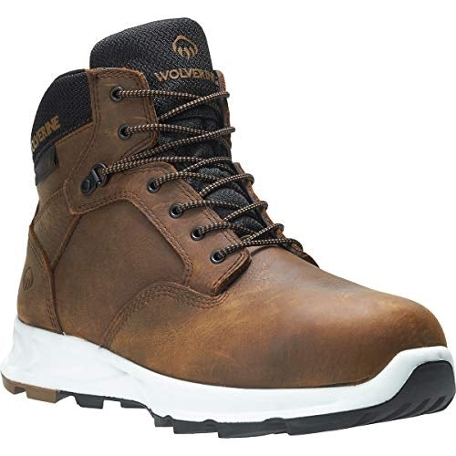 WOLVERINE Mens ShiftPlus Work LX 6" Alloy Toe Work Boot Brown - W201156  BROWN Image 1