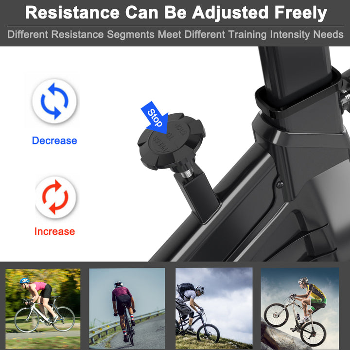 SuperFit Indoor Cycling Stationary Bike Silent Belt Drive Adjustable Resistance Image 7