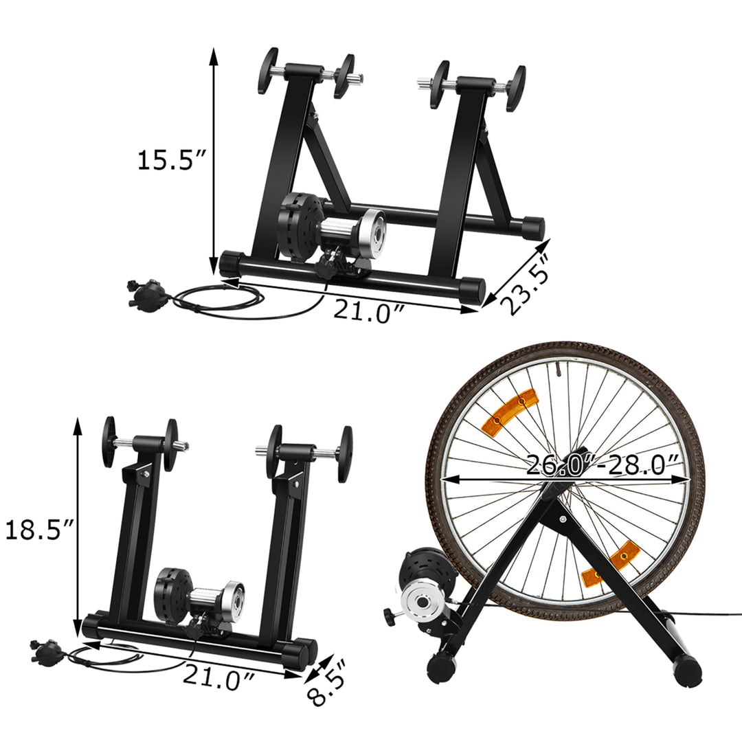 Bike Trainer Bicycle Exercise Stand w/ 8 Levels Resistance Image 9