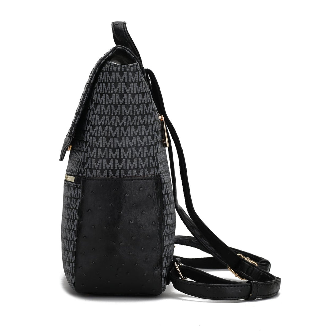 MKF Collection Leidy Multi-Compartments Shoulder Bag M Signature Croco Backpack by Mia K Image 10