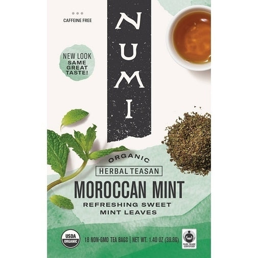 Numi Organic Tea Moroccan Mint Tea Bags Image 1
