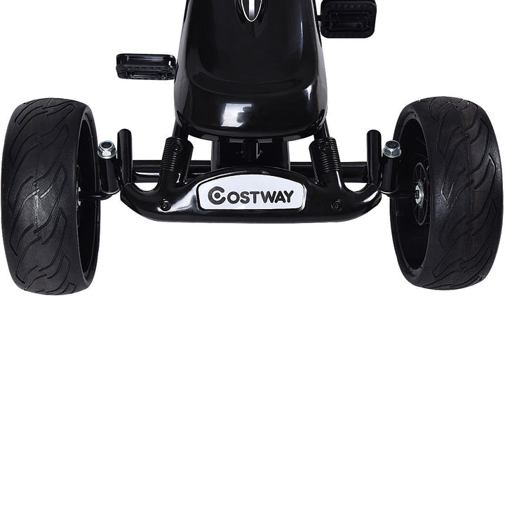 Costway Xmas Gift Go Kart Kids Ride On Car Pedal Powered Car 4 Wheel Image 7