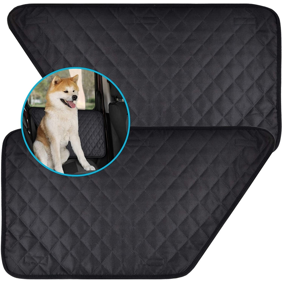 Zone Tech Car Pet Barrier Quilted Waterproof Dog Vehicle Door Cover Protector Image 1