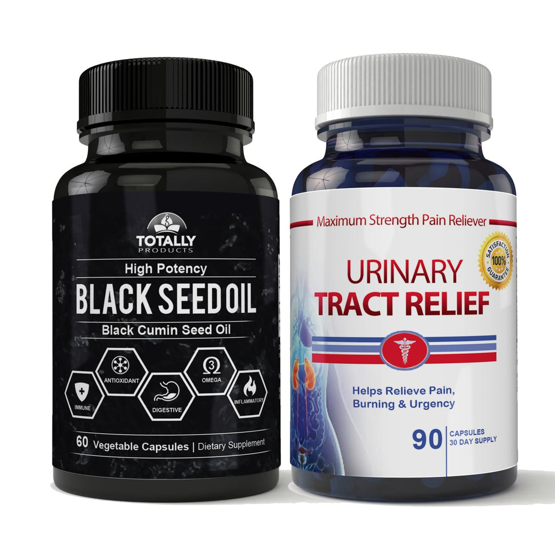 Black Seed Oil Urinary Tract Relief Combo Natural Herbal Capsules 90 Count Image 1