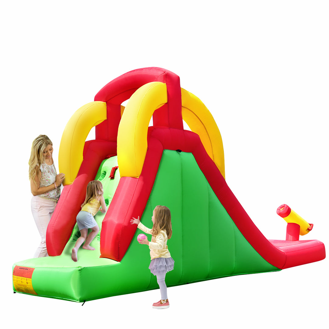 Inflatable Water Slide Bounce House Bouncer Kids Jumper Climbing w/ 480W Blower Image 10