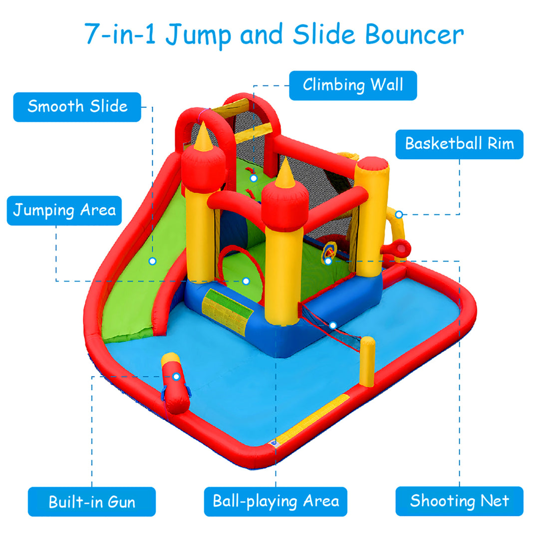 Inflatable Water Slide Jumping Bounce House Bouncy Splash Park Image 6