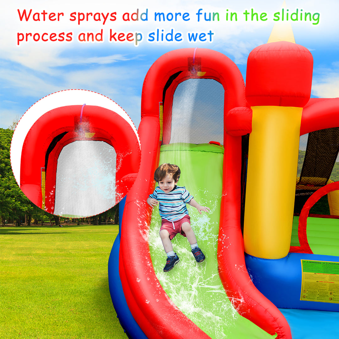 Inflatable Water Slide Jumping Bounce House Bouncy Splash Park Image 7